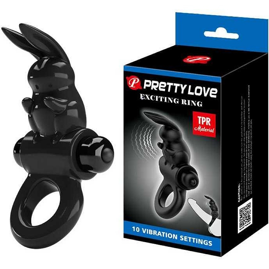 LYBAILE Pretty Love Exciting Vibrating Cock Ring Juodas – 2
