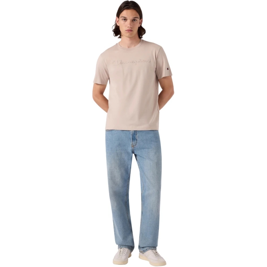 Miesten T-paita Champion SS Tee hiekansävy 222992 ES084 (2XL) – 4