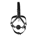 Ouch By Shots Head Harness with Breathable Ball and Nose Hooks - Black Ouch By Shots Head Harness with Breathable Ball and Nose Hooks - Black
