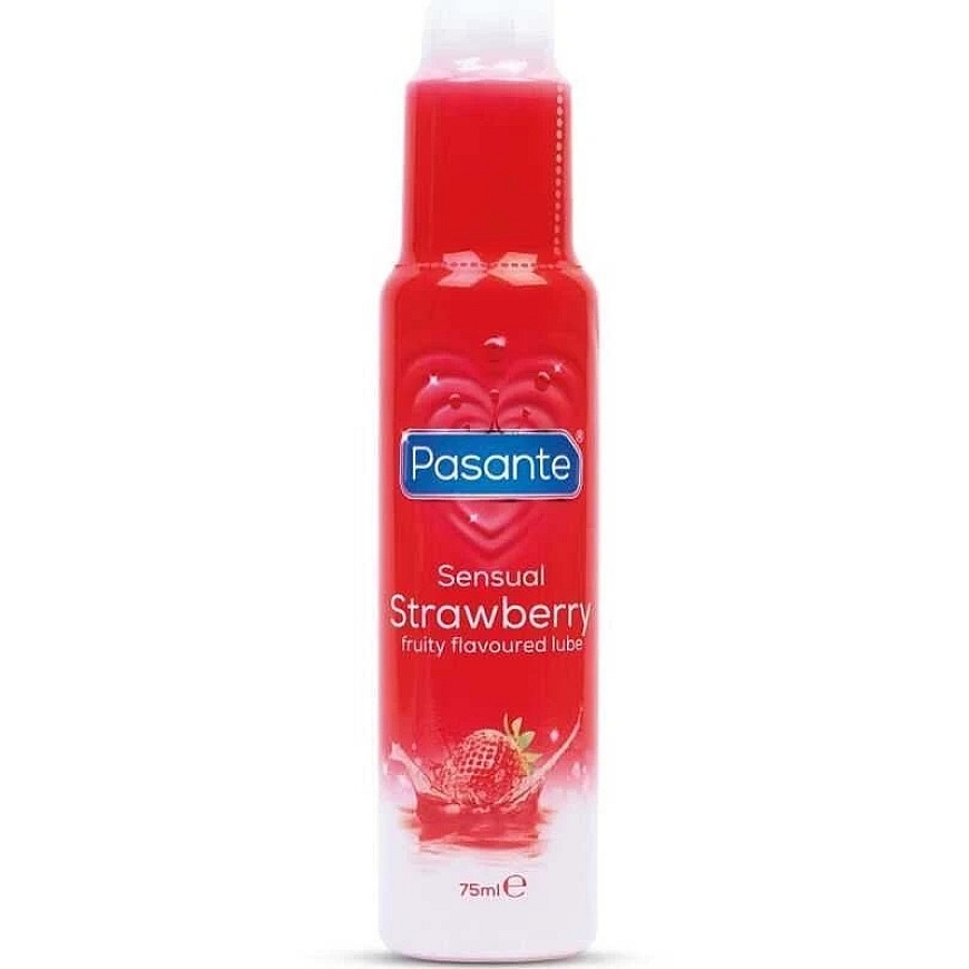 Medica "Pasante Healthcare" sensual strawberry-flavored water-based intimate hygiene moisturizing gel with strawberry scent 75 m