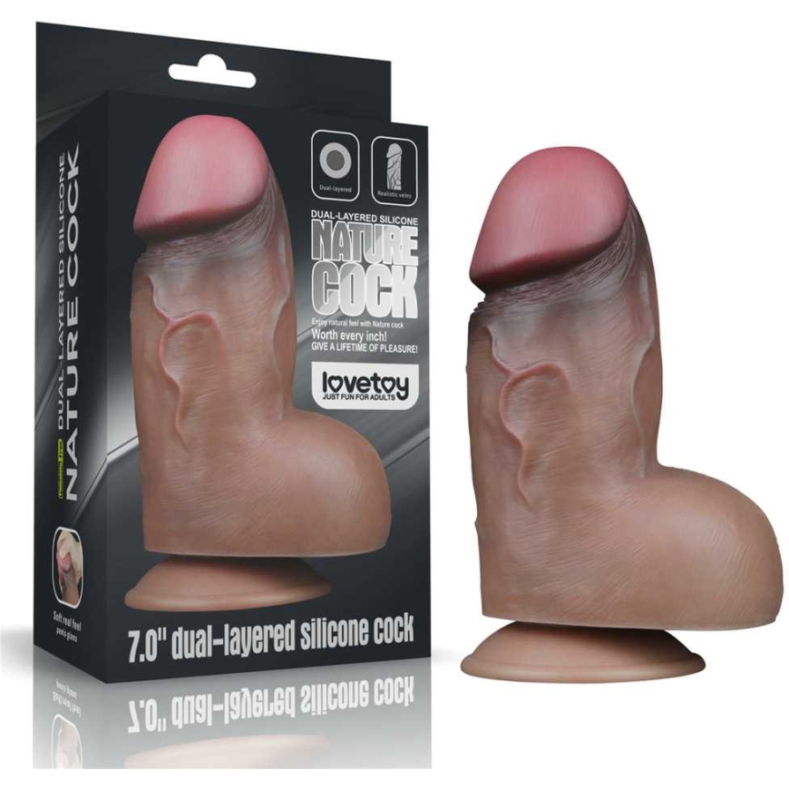 Lovetoy thick, veined dildo, realistic diameter 21.5 cm