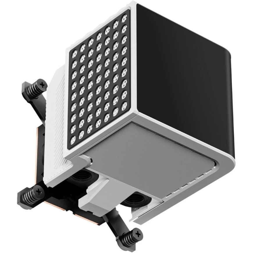 TRYX Panorama CPU water block, AMOLED display, Intel and AMD sockets, and white – 2