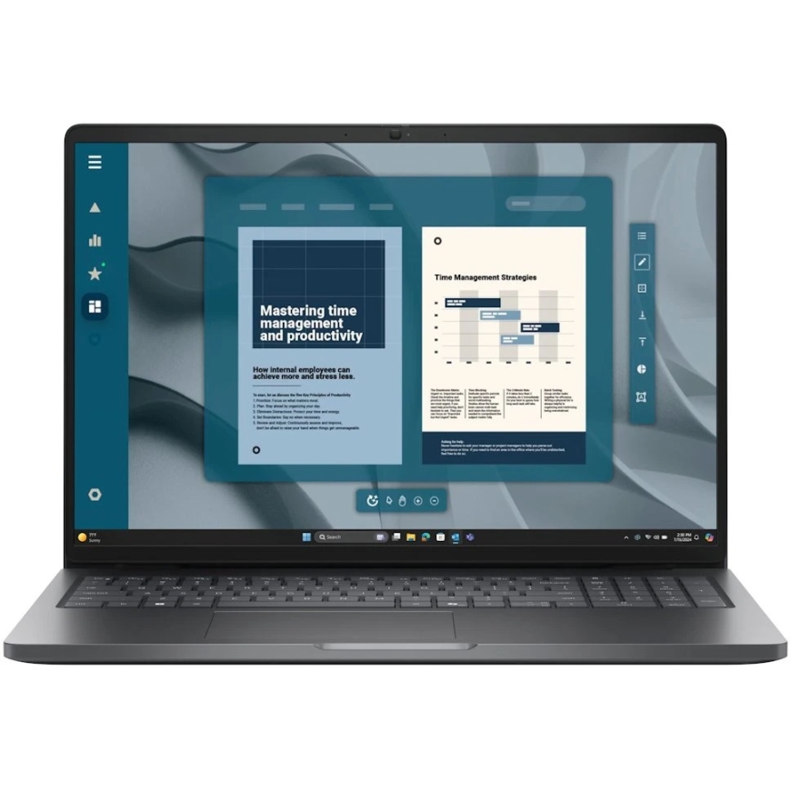 Nešiojamas kompiuteris DELL NTB Pro 16 PC16255/AMD Ryzen 5 220/16GB/512SSD/16" FHD+/IR Cam/No AC Adapteris/WLAN/Backlit Kb/W11P/ – 2