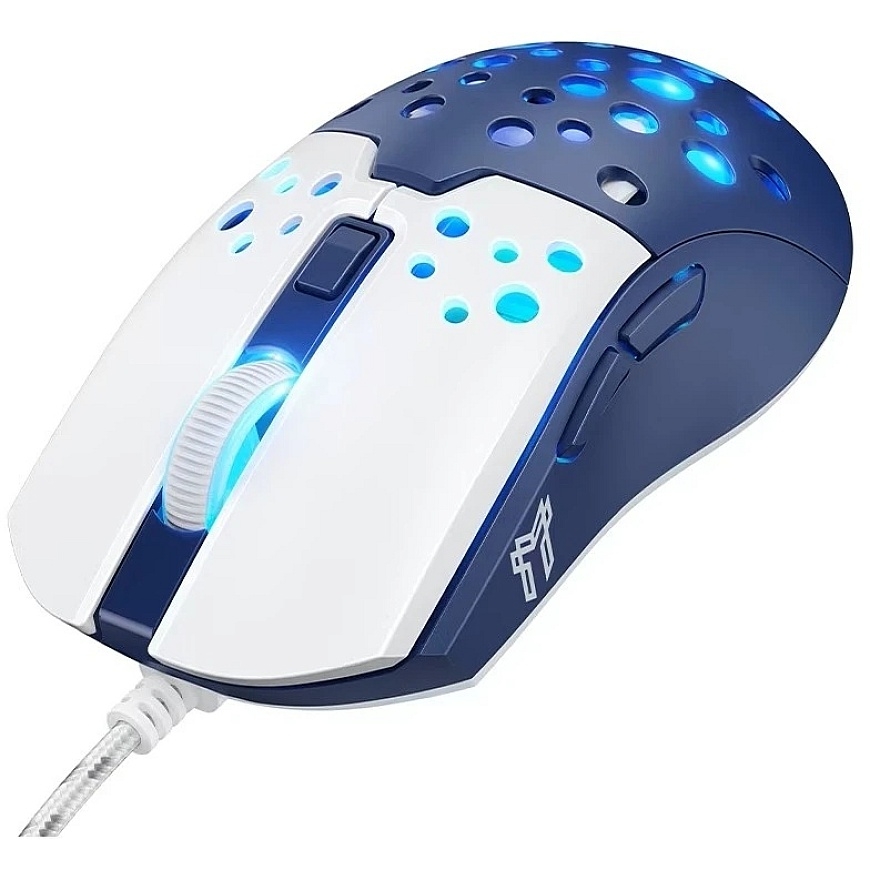 Klaviatūra Laidinė pelė Hoco GM51 Gaming balta/mėlyna