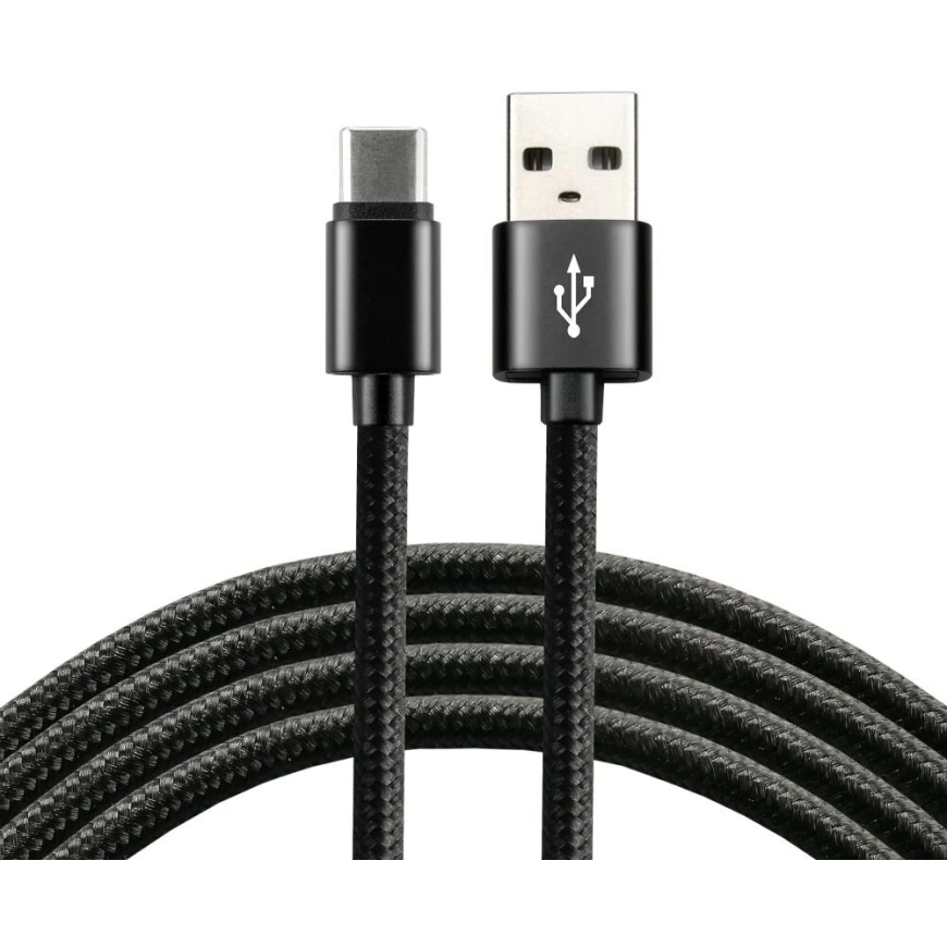 USB-C Kaabel - EverActive CBB-1.2CB 3 A Kiire Laadimine, 480 Mbps, 1,2 m, Must