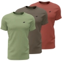 Vīriešu t-krekls 4F M4480 zaļš, brūns, bordo 4FWSS26TTSHM4480 90S (2XL) Vīriešu t-krekls 4F M4480 zaļš, brūns, bordo 4FWSS26TTSHM4480 90S (2XL)