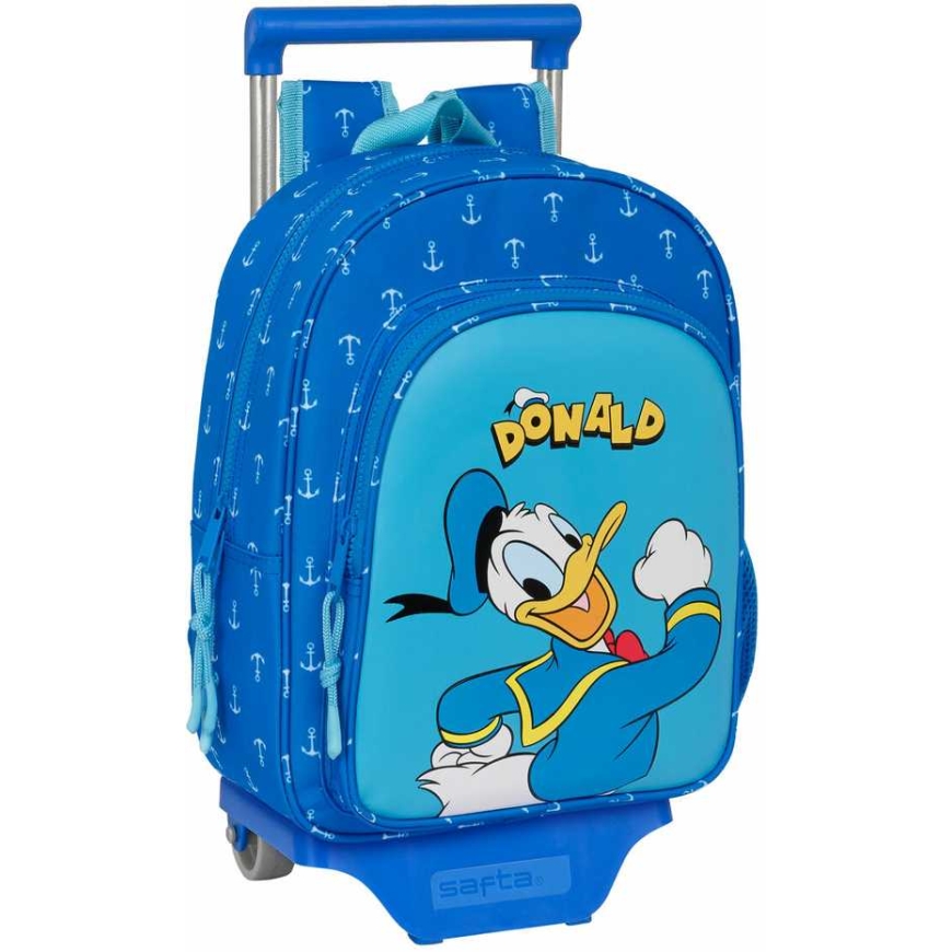 Safta School Backpack with Wheels Donald Blue 26 x 34 x 11 cm