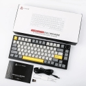 Musta Harmaa Keltainen RGB Ajazz AK820 Pro Flying Fish Switch langaton mekaninen näppäimistö Musta Harmaa Keltainen RGB Ajazz AK820 Pro Flying Fish Switch langaton mekaninen näppäimistö
