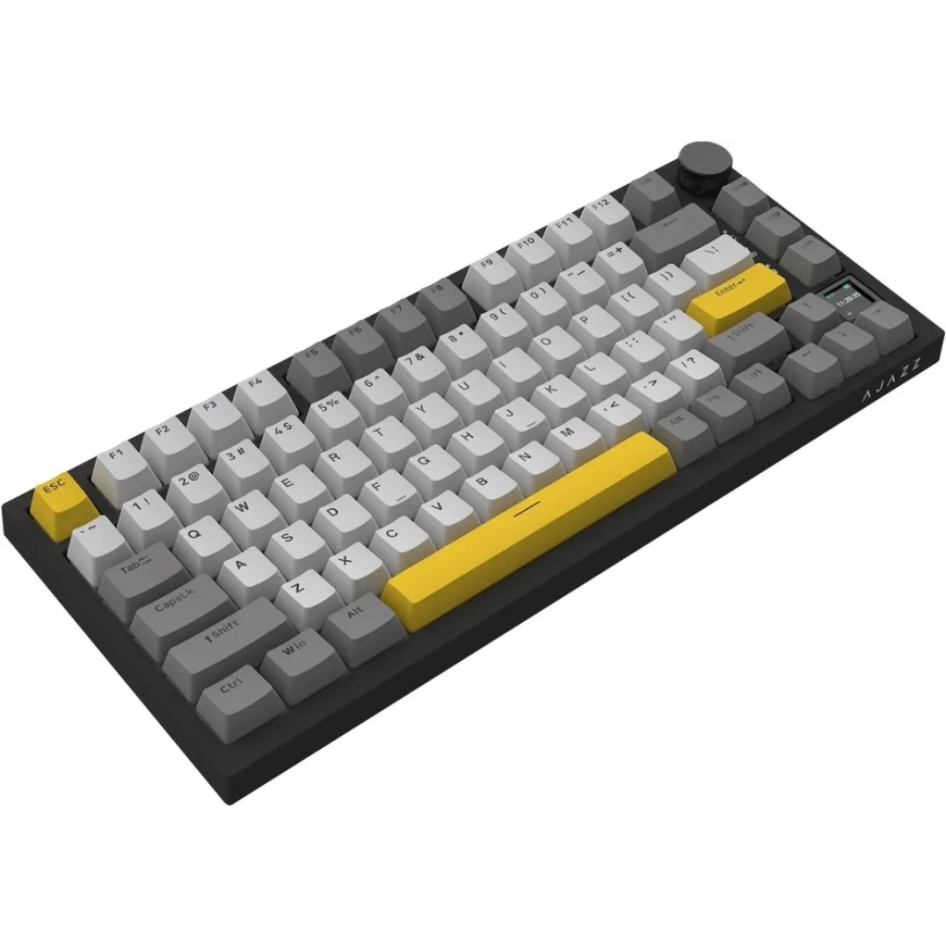 Melns Pelēks Dzeltena RGB Ajazz AK820 Pro Flying Fish Switch bezvadu mehāniskā klaviatūra – 3