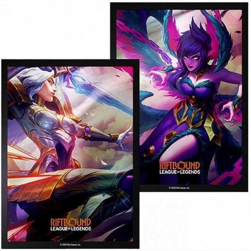 Bandai Tcg Riftbound: League of Legends TCG - Vendetta Kayle pret Morgana mākslas piedurknēm (100 piedurkņu)