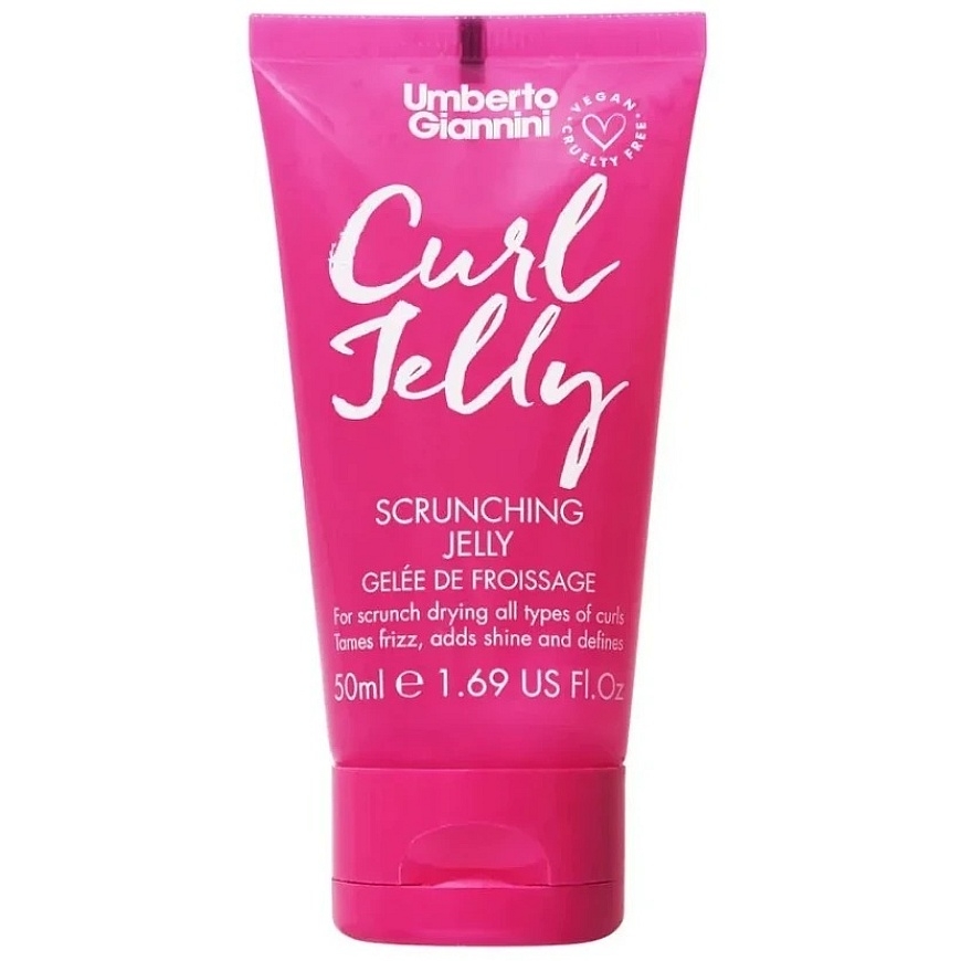 Umberto Giannini Curl Jelly Hair Styling Gel Curl Definition & Frizz Control Medium Hold, 50 ml