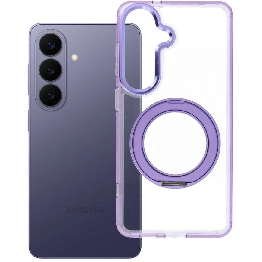 OEM Case "Samsung S26 Frame Circle Stand", compatible with MagSafe, purple