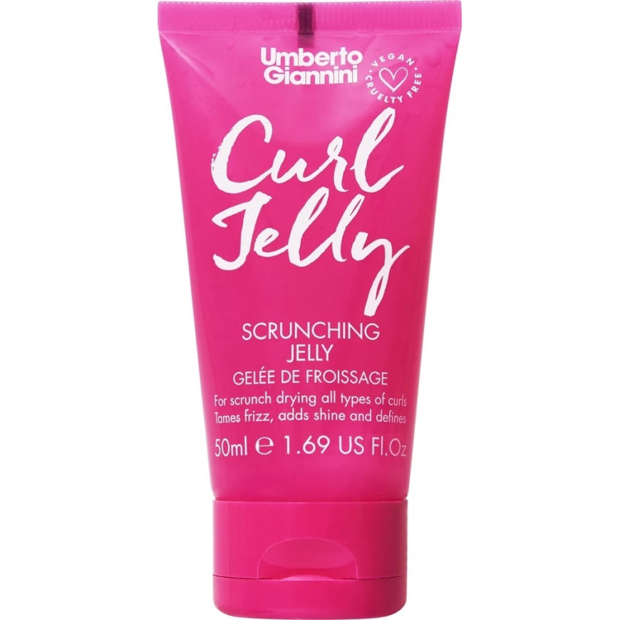 Umberto Giannini Curl Jelly juuste kujundamisgeel, lokkide määratlemine ja frizi kontroll, keskmine hoidmine, 50 ml – 2