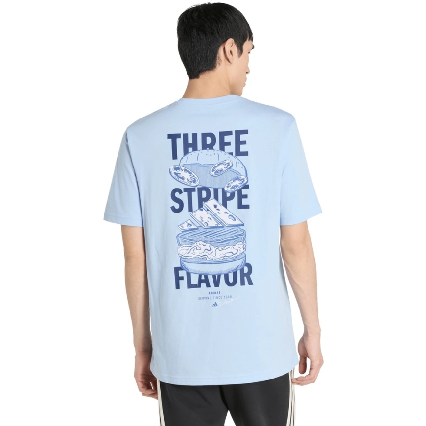 Vyriški marškinėliai adidas Burger Flavor Graphic jasnoniebieska KT9731 (S) – 2