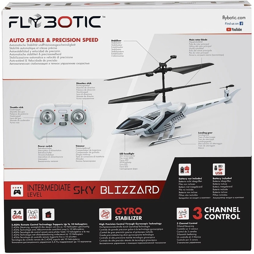 FLYBOTIC Radijo bangomis valdomas sraigtasparnis SKY BLIZZARD – 4