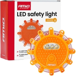 Ladattava LED-hätävalo, jossa on taskulampputoiminto, 12 SMD + 3 SMD, 650 mAh AMIO-04829