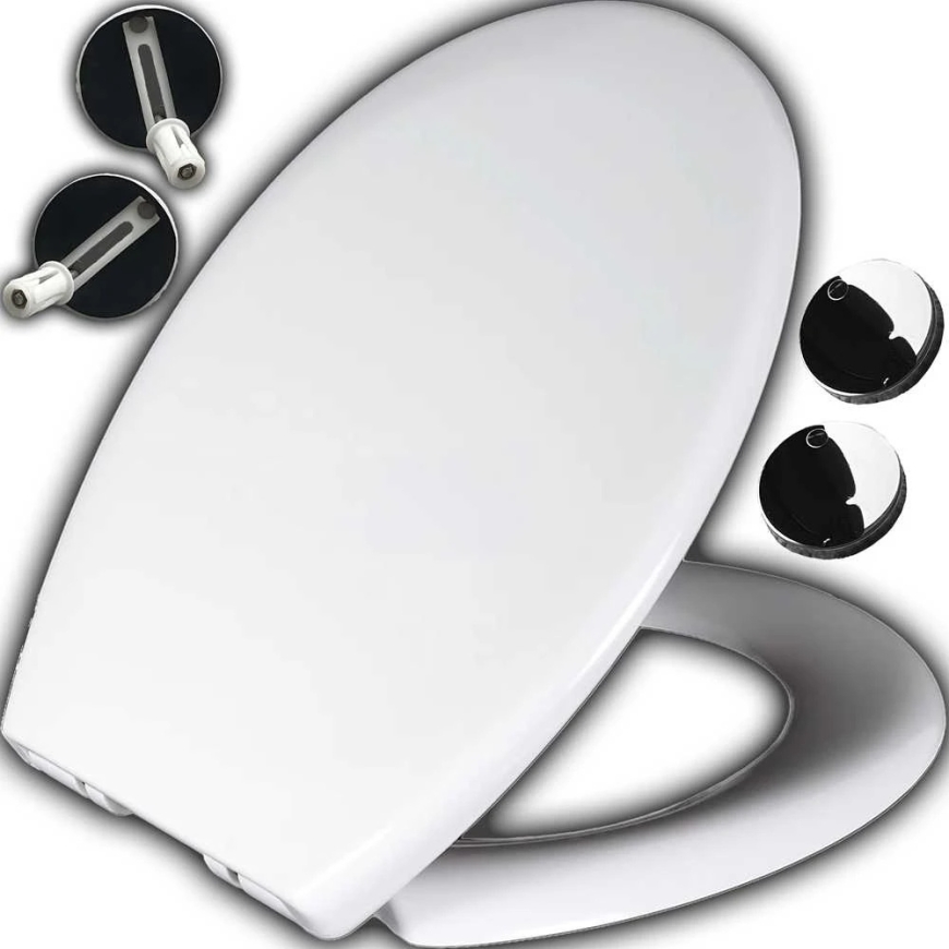 RTO toilet seat, softly closing, solid, detachable, universal - or1060