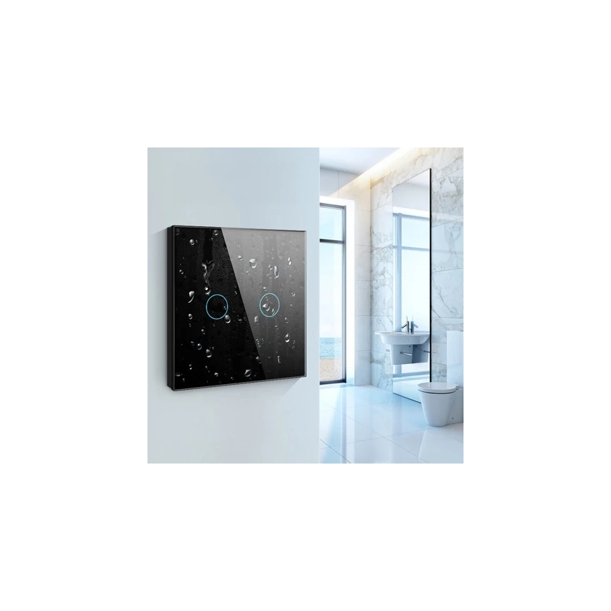 Stiklinis „Wi-Fi“ šviesos jungiklis Avatto TS02-EU-B2 – 2