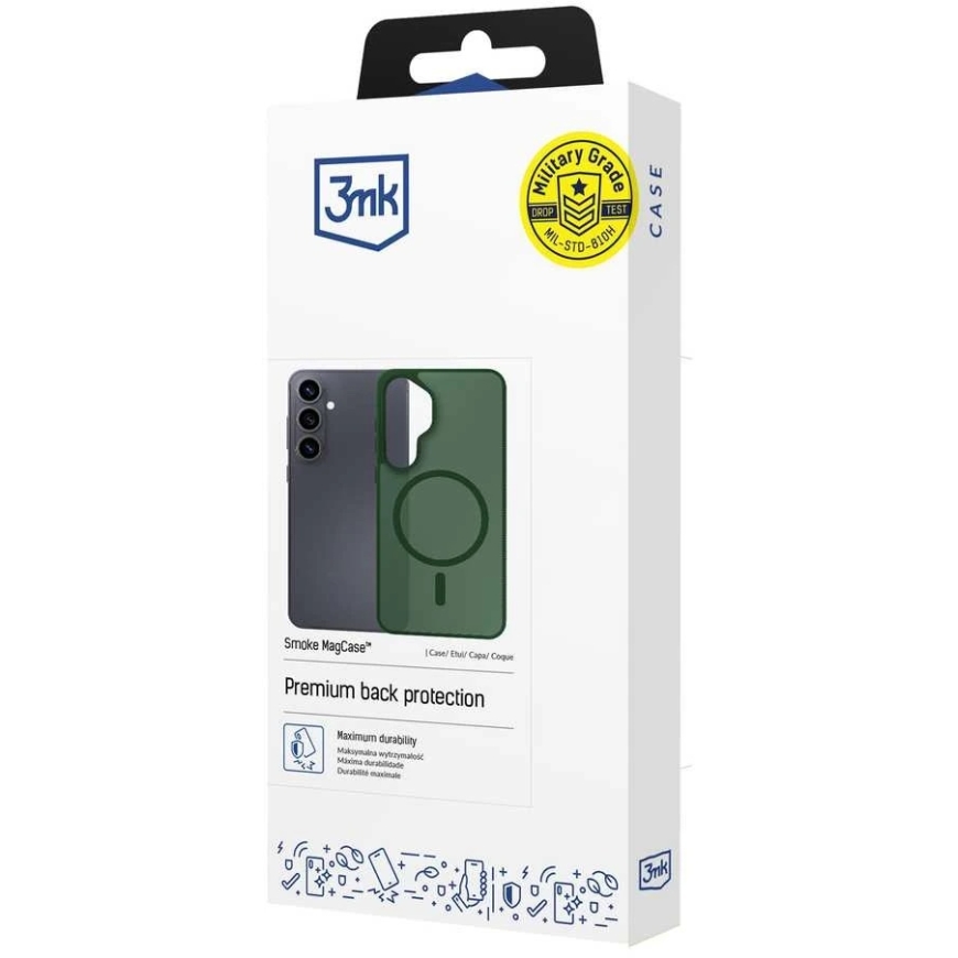 3Mk apsaugos 3mk dūminis „MagCase“ dėklas, skirtas iPhone 17 - Žalias-Translucent