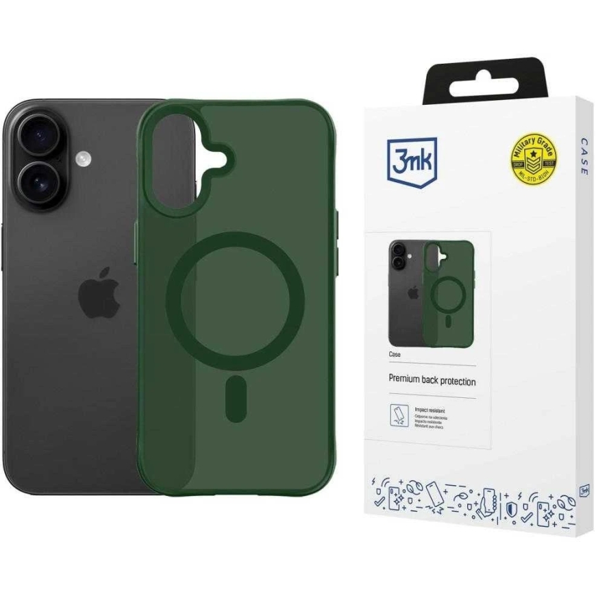 3Mk Suoja 3mk Savusavinen "MagCase" kotelo iPhone 17:lle - Vihreä - Läpinäkyvä – 2