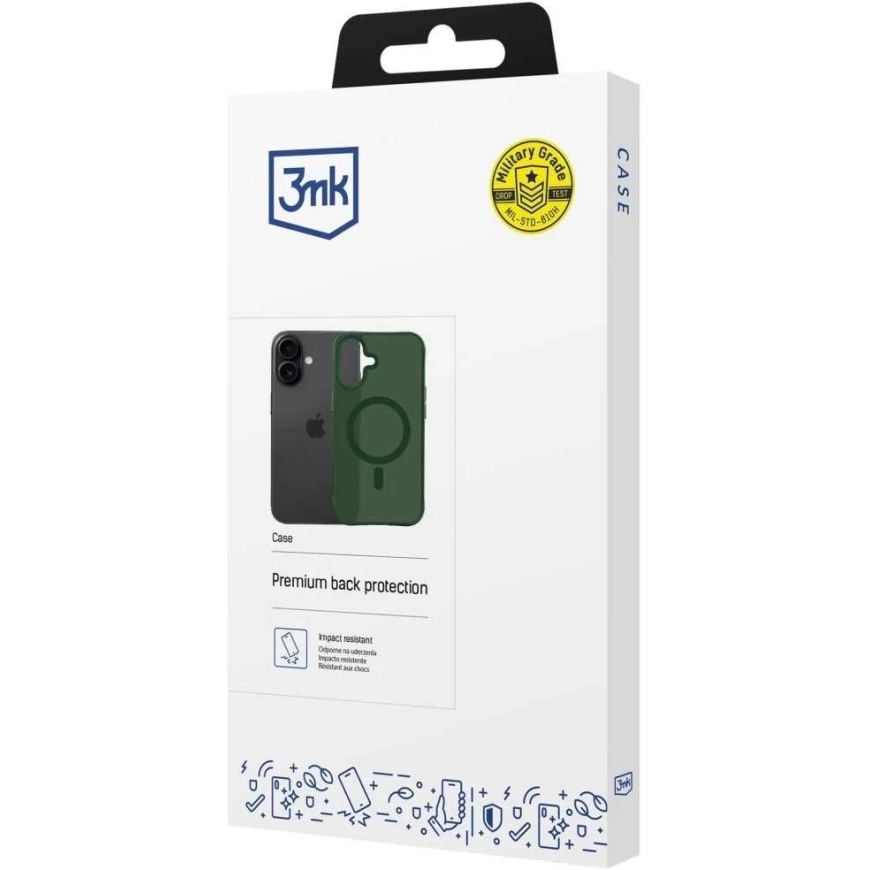 3Mk apsaugos 3mk dūminis „MagCase“ dėklas, skirtas iPhone 17 - Žalias-Translucent – 4