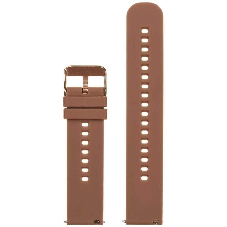 Pacific Gumijota pulksteņa siksna U27 - Brūna/Rozā - 20mm – 3