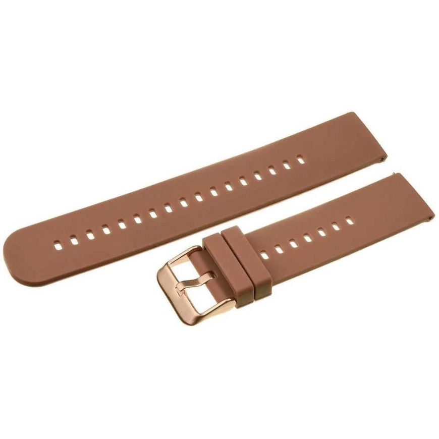 Pacific Guminė laikrodžio apyrankė U27 - ruda/rožinis - 20mm – 4