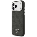 Guess 4G Triangle Logo MagSafe Case for iPhone 17 Pro Max / 18 Pro Max - Black and Silver Colors Guess 4G Triangle Logo MagSafe Case for iPhone 17 Pro Max / 18 Pro Max - Black and Silver Colors