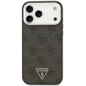 Guess 4G Triangle Logo MagSafe Case for iPhone 17 Pro Max / 18 Pro Max - Black and Silver Colors Guess 4G Triangle Logo MagSafe Case for iPhone 17 Pro Max / 18 Pro Max - Black and Silver Colors