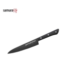 Samura SHADOW Универсальный кухонный антискользящий нож с черным покрытием 6.0"/150мм из японской стали AUS 8 59 HRC Samura SHADOW Универсальный кухонный антискользящий нож с черным покрытием 6.0"/150мм из японской стали AUS 8 59 HRC