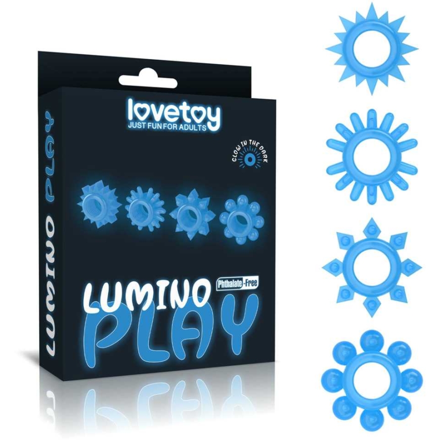 Lovetoy Nelja rõnga kompleks, pimees helendav – 2