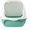 ATL ZW32D Cat Litter Box with Lid White and Green 50x35x33cm ATL ZW32D Cat Litter Box with Lid White and Green 50x35x33cm
