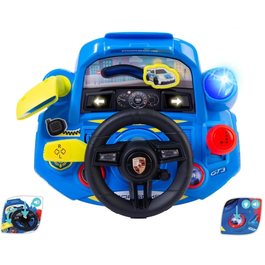 Interactive steering wheel with light/sound effects "My First Porsche" – 3