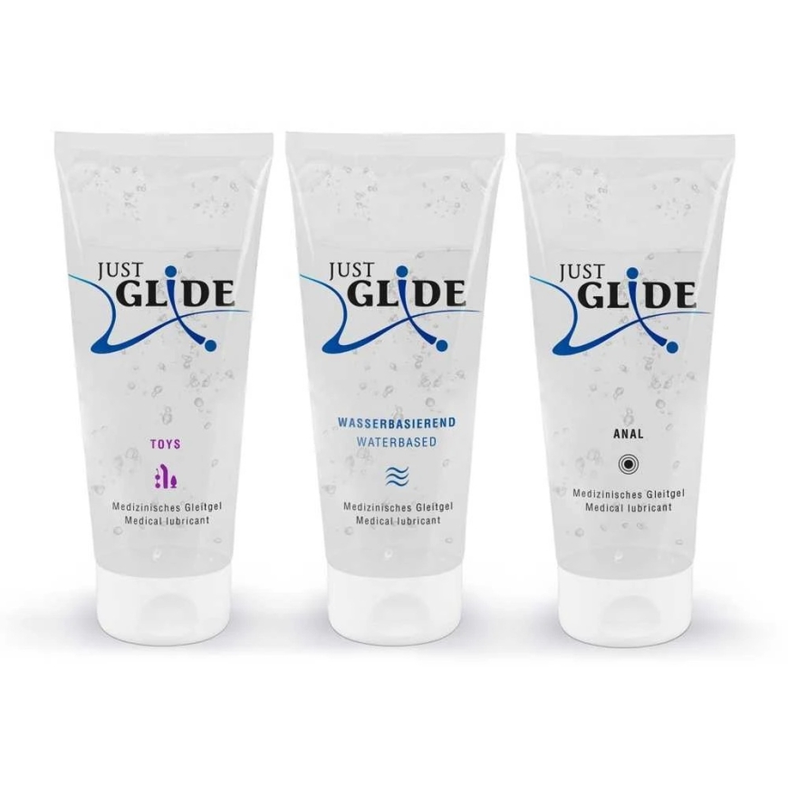 Just Glide Ūdens bāzes lubrikantu komplekts (3 x 200 ml)