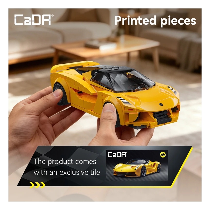 Конструктор CaDA Спортивный автомобиль Lotus Evija 1:24 276 деталей C55044W – 5