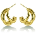 Victoria Walls Elegantne kullatud kõrvarõngad „Mirevia Gold“ VWE260746G