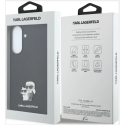 Karl Lagerfeld Saffiano case with Karl&Choupette metal logo for Samsung Galaxy A37 (A376), black