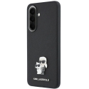 Karl Lagerfeld Saffiano case with Karl&Choupette metal logo for Samsung Galaxy A37 (A376), black