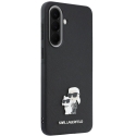 Чехол Karl Lagerfeld Saffiano с металлическим логотипом Karl&Choupette для Samsung Galaxy A37 (A376), черный Чехол Karl Lagerfeld Saffiano с металлическим логотипом Karl&Choupette для Samsung Galaxy A37 (A376), черный