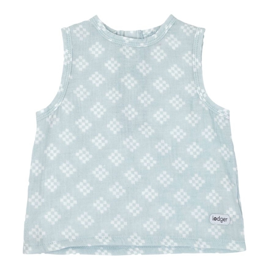 Akcija! Lodger Tank Topper Tribe Muslin vasaros mažylių marškinėliai be rankovių Ice Flow 68 cm TP 105_68