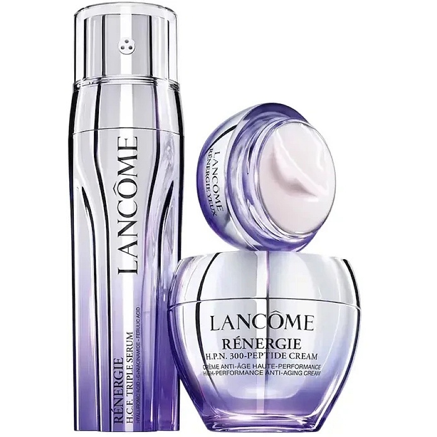 Lancome rinkinys: Renergie HPN 300-Peptide, prieš senėjimą, kremas, veidui, 50 ml + Renergie Yeux, sutvirtinantis ir prieš senėj