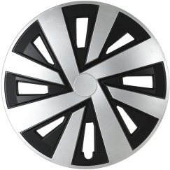 Leoplast Kołpak automobilinis pluton 16" cali juodai-sidabrinis