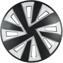 Leoplast Kołpak automobilinis pluton 16" cali juodai-sidabrinis Leoplast Kołpak automobilinis pluton 16" cali juodai-sidabrinis