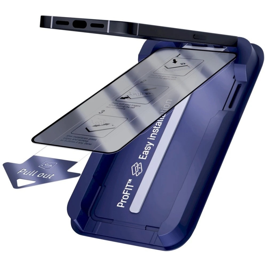 3mk Hardglass Max Privacy Lujitettu lasi applikaattorilla iPhone 18 Pro Max:lle – 5