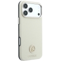 Guess Grained Round Strass Logo MagSafe kate iPhone 18 Pro / 17 Pro jaoks - liivavärv Guess Grained Round Strass Logo MagSafe kate iPhone 18 Pro / 17 Pro jaoks - liivavärv