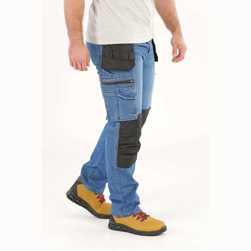 Yato КОЛЛЕКЦИЯ РАБОЧИЕ ШТАНЫ СТРЕЧ ДЖИНСЫ ТЕМНО-СИНИЙ РАЗМЕР. XL