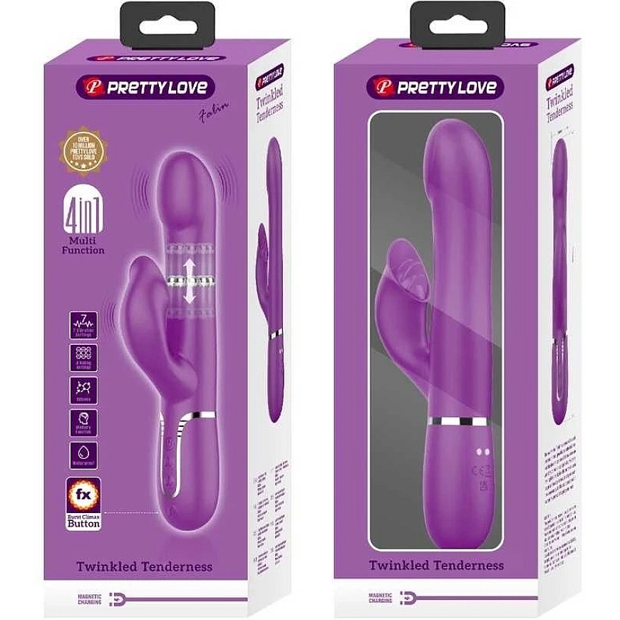 PRETTY LOVE - Falin Violets, 7 vibrācijas funkcijas 4 rullēšanas funkcijas Atmiņas funkcija – 5