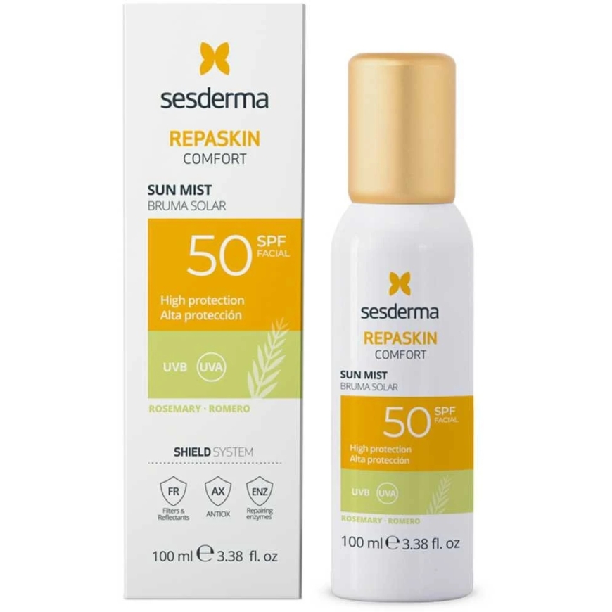 Sesderma Repaskin Confort Solar Mist Spf50 Rosemary saules aerosols 100ml