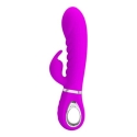 Pretty Love truša vibrators ar klitoru masāžieri, 7 režīmi, 20 cm