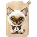 Dėklas Nimmy New Big-Eye Cute Pets 2.0 magnetinė piniginė katėms su telefono laikikliu - ruda Dėklas Nimmy New Big-Eye Cute Pets 2.0 magnetinė piniginė katėms su telefono laikikliu - ruda